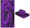 Blueangle Bathroom Decorative Towel Set with Purple Rose Pattern, 3-Piece Set with