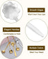 uxcell 4Pcs Stainless Steel Flower Spoon, 7 Inch Long Handle Teaspoon for Ice Cream, Coffee, Cocktail Mixing, Silver