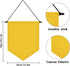 Wall Hanging Brooch Organizer Storage Board, Colorful Enamel Pin Badge Canvas Display Banner, 12.6x10in (Yellow)