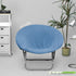 Buenanir Cozy Stretch Saucer Chair Cover - Jacquard Slipcover for Round Moon Chair - Foldable, Protector for Bedroom