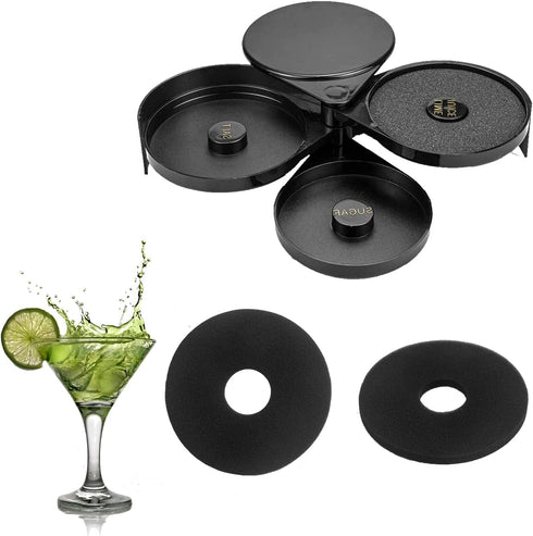 15 Rimmer Pcs bar Sponges Bartender Tool Replacement for Glass,Cocktails,Margarita Salter,Salt Trays