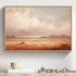Vintage Desert Painting, Neutral Landscape Artwork, Nature Wilderness Wall Art, 16x24 Inch Desert Mountain Pictures