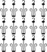 LIOOBO 15PCS Shoe Display Hook Shoes Hanger Organizer Drying Rack Plastic Sneaker Holder