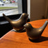 NWFashion Ceramic Animal Figurines, Modern Style Birds Decorative Ornaments for Desktop Display (Black Bird)