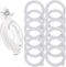 LUTER 12pcs Silicone Jar Seal Gaskets for Wide Mouth Mason Jar Lid, Airtight Replacement for Glass Jars