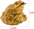 Hilitand Money Frog Toad Decoration, Chinese Feng Shui Wealth Lucky Money Frog Statue for Home Office Decoration