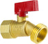 Water Spigot NPT1/2 Female x GHT3/4 Male Outdoor Hose Bib, Brass Outside