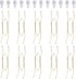 10 Piece Plate Hangers, 10 Inch Invisible Brass Wall Plate Hangers with 12 Piece Wall Hooks