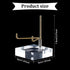 Adjustable Metal Arms Display Stand Easel with Acrylic Base Display Holder Suitable for Crystal Mineral Coral Rock Agate Fossil Collection