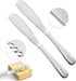 Butter Spreader Knife for Cold Butter above 20?, Slicer, Curler, Grater, Butter Blade (2 knives)