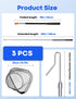SHANWORN 16" 58.5" Retractable Poultry Chicken Catcher Net - Heavy-Duty Stainless Steel Extendable to Triangle Chicken