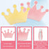 Crown Shaped Fluffy Throw Pillows - Pink for Kids