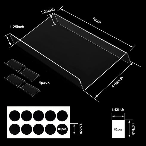 Acrylic Spice Organizer,Acrylic Seasonings Spice Rack,Expandable From 9" to 18",With 160 Labels,for Drawer/Countertop - Fits Most Standard Drawers(Jars not included)