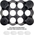 Adhesive Wall Mounted 12 Slot Coffee Pod Holder - Space Saving Organizer Rack Compatible with K Cups for Kitchen