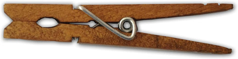 LWR CRAFTS Wooden Large Clothespins, 3-5/16" 30 Pieces Per Pack, Jacobean