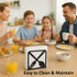 LFT 2 Pack Countertop Modern Metal Napkin Holder for Kitchen & Dining Table Decorative Coffee Cup & Fork Spoon Design
