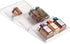 3 mDesign Expandable Plastic Deluxe Spice Rack, Drawer Organizer for Kitchen Cabinet Drawers, Tier Slanted for Spice