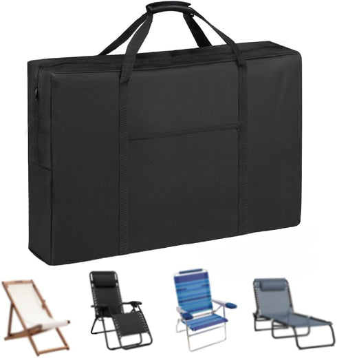QYILUARE Heavy Duty Folding Chair Storage Bag | Upgrade Large Water-Resistant Carry Bag