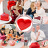 3 Pcs Silicone Cake Molds, Heart Shaped Cake Pans for Baking Homemade Dining, 8 In, 6 In, 4 In
