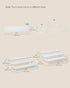 Set 2 3-Tier UKCS116W01 SONGMICS Display Risers, of Engineered Wood Perfume Organizer Stand, Cupcake Stand Holder