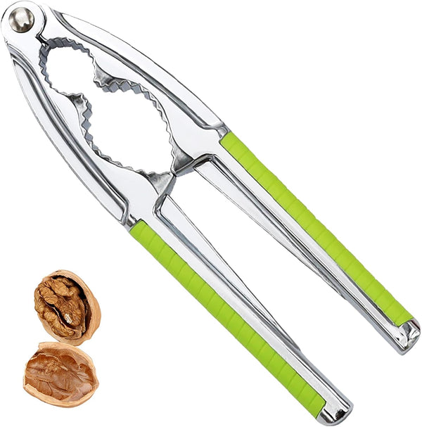 Kunovo Nutcracker for Nuts,Nut Cracker Tool for Walnut,Pecan,Macadamias,Hazelnuts, Almonds, Lobster,CrabGreen