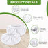 6 Pack Sgizoku Large Microfiber Bonnet Steam Mop Pads Compatible with Dupray Steam Cleaners etc for The Rectangle Brush