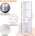 39.37 7.87 7.08 inch ShellKingdom Toilet Paper Holder Stand, Tall & Slim Bathroom Storage Cabinet, Freestanding Corner