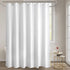 Titanker Washable Fabric Shower Curtain Liner, 72 x 65 Inches, White, Waterproof, Soft, Lightweight with 2 Magnets