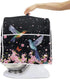 Kitchen Aid Mixer Cover, Food Processor Cover with Durable Hanlde and Storage Pocket, Dust Cover for Kitchen Stand Mixer or Coffee Maker Appliance Cover, Hummingbirds Floral Print