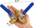 BILAL 2 Garden Hose Splitter Way Heavy Duty, Brass Faucet Adapter With Long Handle For Gardening Water Hose Shut Off
