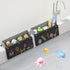 2-Pack 10 Silicone Bathtub Splash Guard with Suction Cups & Hanging Mesh Shower Caddy, Tub Topper Splash Guard for Kids