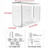 Wall Mount Paper Towel Dispenser,No Drilling Acrylic Bathroom Paper Towel Holder,Clear Napkin Holder