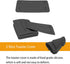 2 Pack Toaster Cover 2 Slice Silicone Toaster Lid, Bread Machine Accessories (Black)