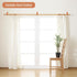 Cosmos 4 Pcs Leather Wall Hooks, Hanging Strap for Curtain Rod Holder, Drawer Pulls, Wall Mounted Hanger with Screws