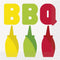Unique Multicolor BBQ Paper Beverage Napkins, Pack of 16, Classic Design, Perfect Party Supplies for Outdoor Cooking