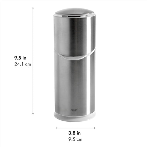 Countertop, OXO Good Grips Stainless Steel Toothbrush Organizer, Bathroom Organizer and Storage, Toothbrush Holder