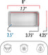 Fat Daddio's BP-5642 Anodized Aluminum Bread Loaf Pan, 7.75 x 3.75 x 2.5 Inch