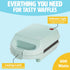 Tasty Mini Nonstick Waffle Maker, Perfect for Individual Waffles, Hash Browns, and More, Quick Results, Easy Clean Up,