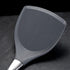 Premium Solid Silicone Spatula, Non Stick Heat Resistant Pancake Turner with Stainless Steel Handle by Lisdripe, Gray