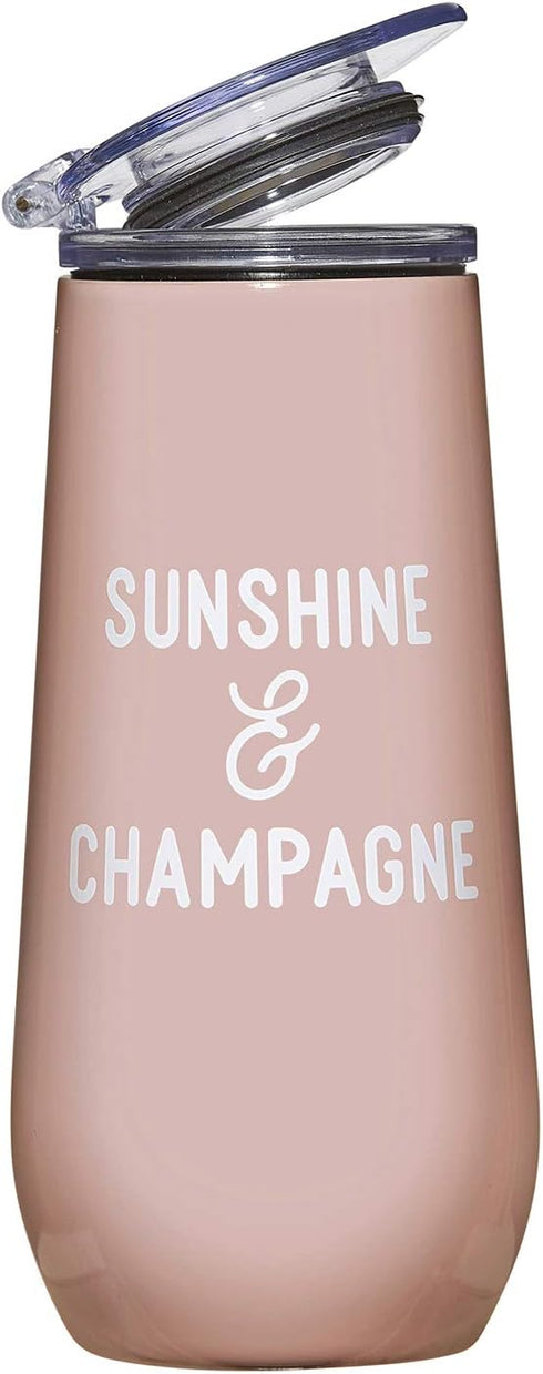 Santa Barbara Design Studio SIPS Drinkware Champagne Tumbler, 12-Ounce, Sunshine