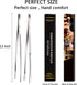 2 Pcs Extra-Long 12-Inch Fine Tweezer Tongs, Stainless Steel
