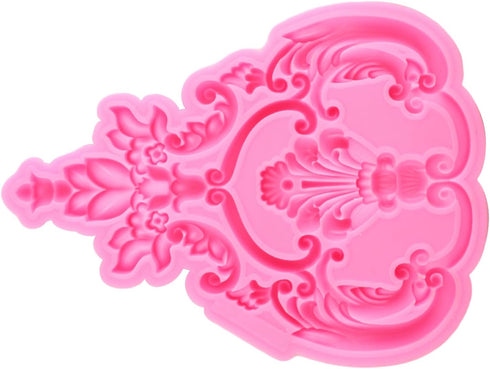 Baroque Silicone Molds Curlicues Scroll Lace Fondant Mold for DIY Cake Decorating, Cupcake Topper, Chocolate Gum Paste