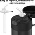 BOXOB 4pcs 12 oz F401 F410 Replacement Clear Straws for Thermos Funtainer Bottles, Kids Toddler Water Bottle Lid