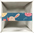 Biyejit Cute Easter Rabbit Eggs Tissue Box Cover, Square PU Leather Holder with Bottom Strap for Bathroom, Vanity, Desk