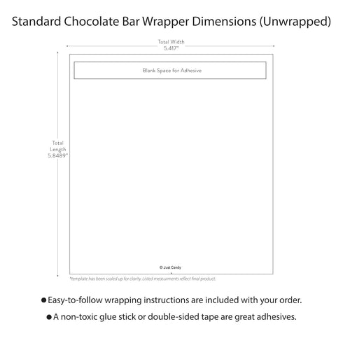 Pink It's a Girl Baby Shower Wrappers for Chocolate Bars, DIY Party Decorations, Gender Reveal Party Favors (24 Pack)