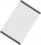 Over The Sink Stainless Steel Roll Up Dish Rack, Roll Out Dish Drying Rack for Kitchen Dishes, Cups