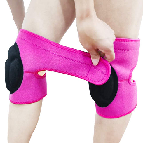 Women Knee Pads for Cleaning House Floors,Gardening Work,Carpet, Roofing,kneepads with Soft Inner Liner, Adjustable knee pads Suitable Garden,Flooring Yard,Pink L.