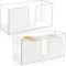 Mumufy 2 Pcs Acrylic Fold Paper Towel Dispenser Countertop Napkins Dispenser Napkin