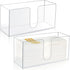 Mumufy 2 Pcs Acrylic Fold Paper Towel Dispenser Countertop Napkins Dispenser Napkin