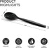 Party Essentials Disposable Heavy Duty Plastic Serving Utensils, 6-Sets of Spoons, Forks, Tongs, Black
